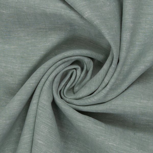 Leinen- Baumwoll Mischgewebe "Paul" mint meliert